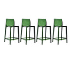 Modern Acrylic Transparent Stylish Rectangle Bar Stool