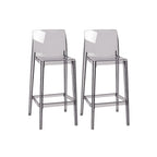 Modern Acrylic Transparent Stylish Rectangle Bar Stool