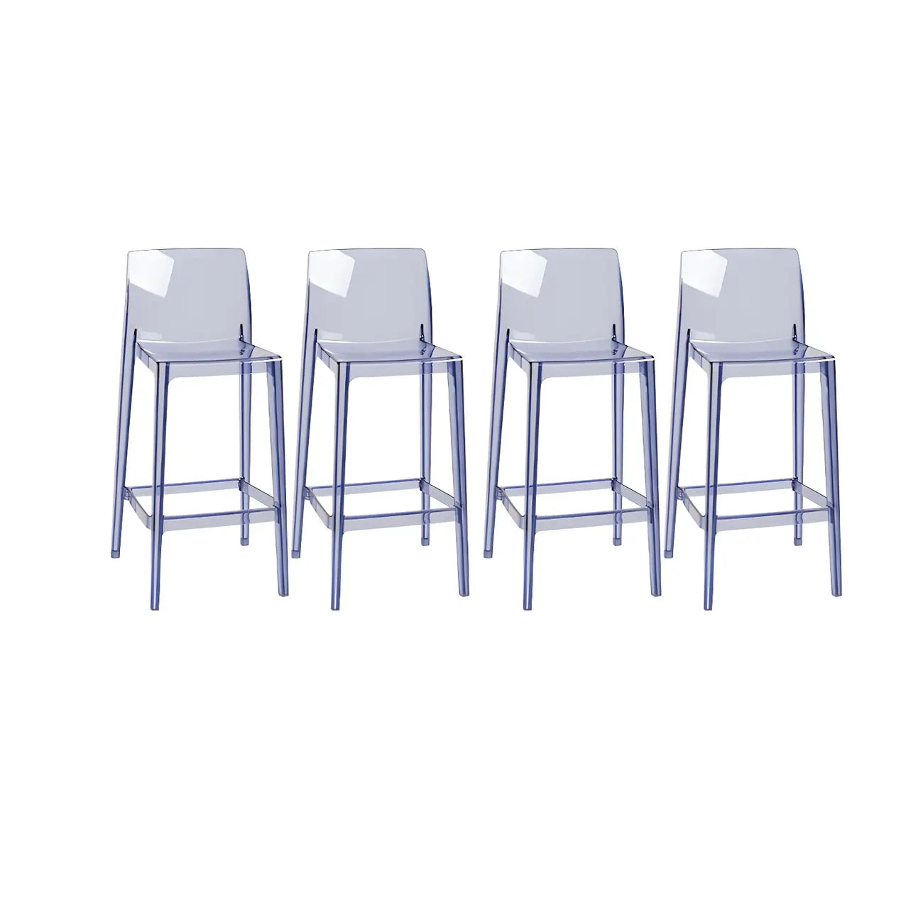 Modern Acrylic Transparent Stylish Rectangle Bar Stool