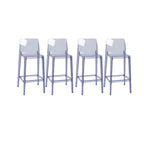 Modern Acrylic Transparent Stylish Rectangle Bar Stool
