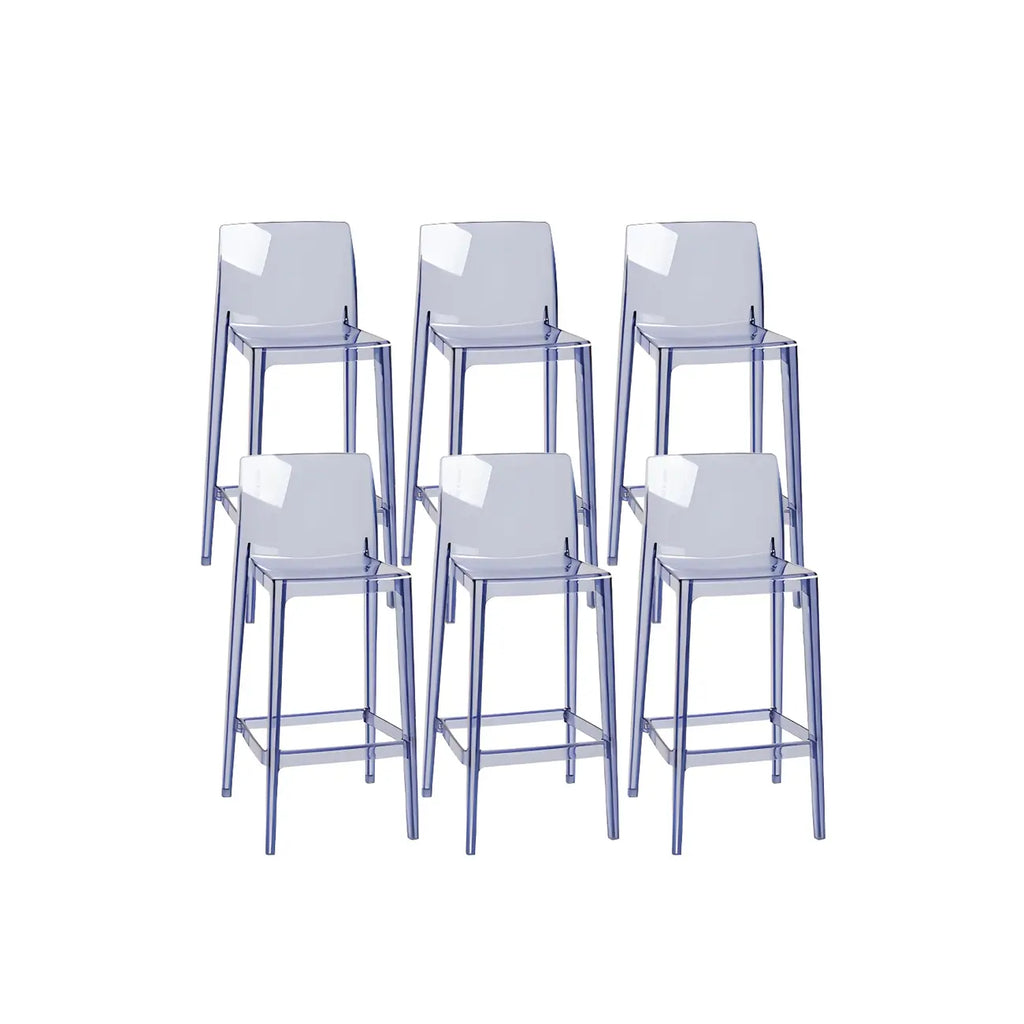 Modern Acrylic Transparent Stylish Rectangle Bar Stool
