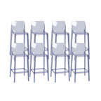 Modern Acrylic Transparent Stylish Rectangle Bar Stool