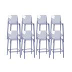 Modern Acrylic Transparent Stylish Rectangle Bar Stool