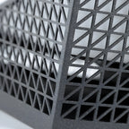 Designed Eave Simple Black Metal Post Cap Light