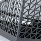 Designed Eave Simple Black Metal Post Cap Light