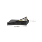 Designed Eave Simple Black Metal Post Cap Light