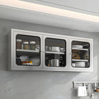 Adjustable Stainless Steel Wall-Mounted China Cabinet