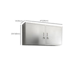Adjustable Stainless Steel Wall-Mounted China Cabinet