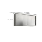 Adjustable Stainless Steel Wall-Mounted China Cabinet