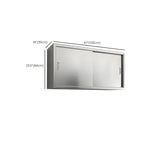 Adjustable Stainless Steel Wall-Mounted China Cabinet