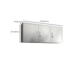 Adjustable Stainless Steel Wall-Mounted China Cabinet
