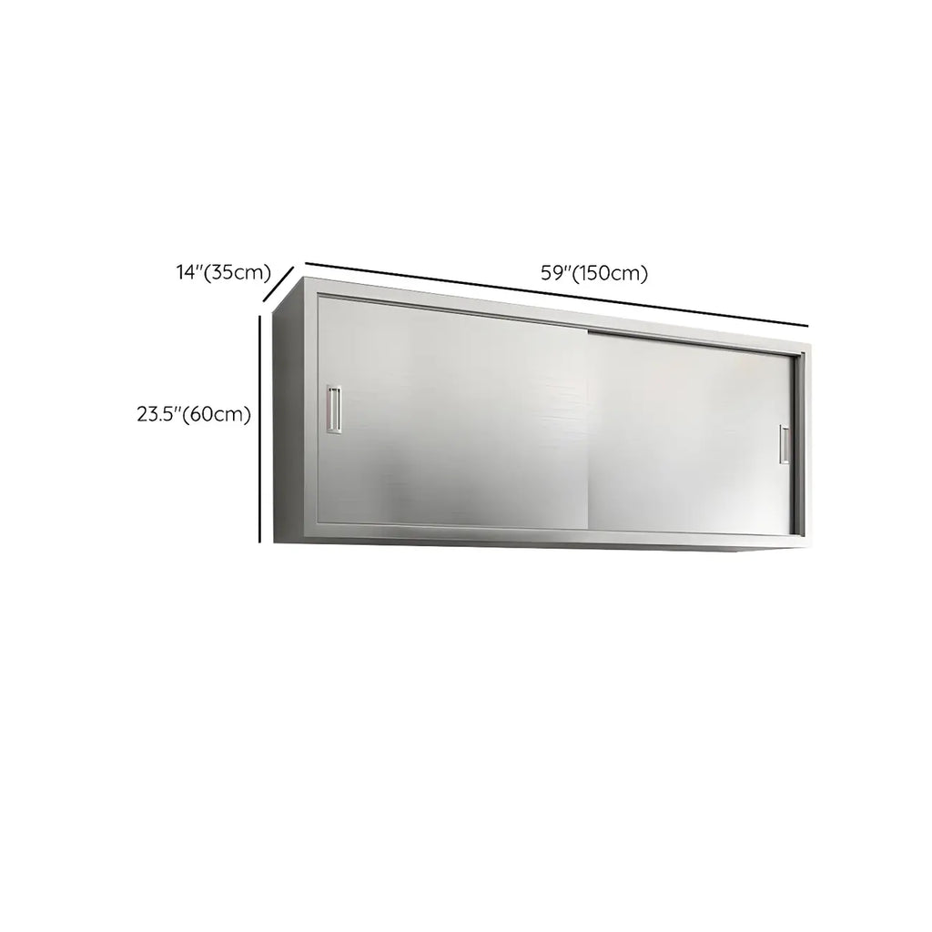 Adjustable Stainless Steel Wall-Mounted China Cabinet