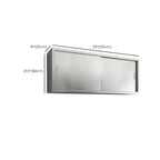 Adjustable Stainless Steel Wall-Mounted China Cabinet