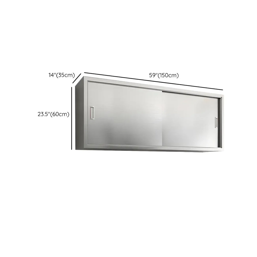 Adjustable Stainless Steel Wall-Mounted China Cabinet