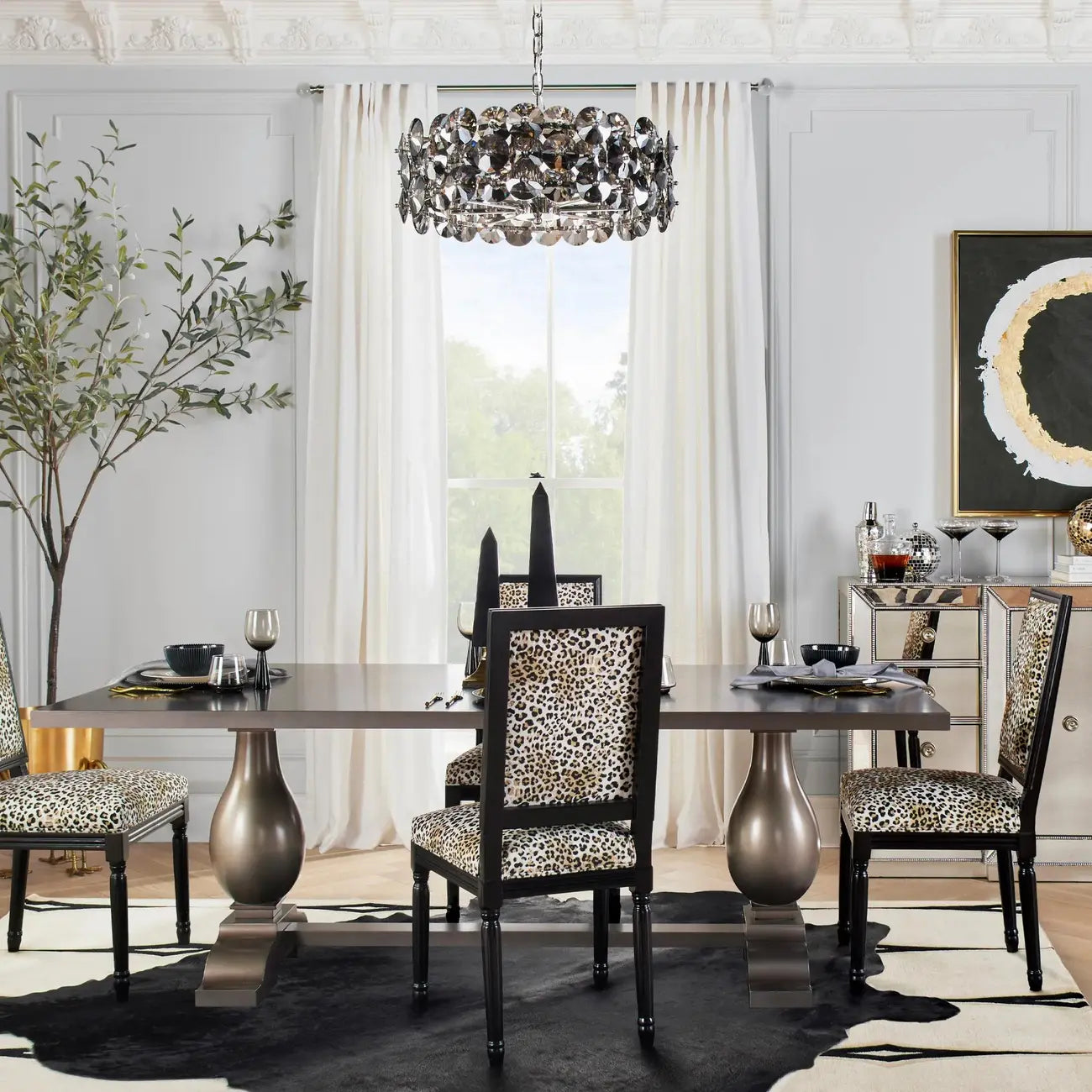 Crystal Drum Chandelier for Modern Elegance