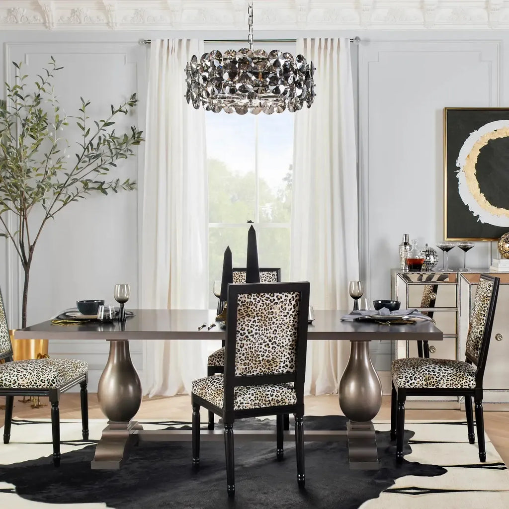 Crystal Drum Chandelier for Modern Elegance