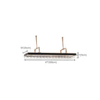 Elegant Black Hanging Wine Rack with Glass Holder