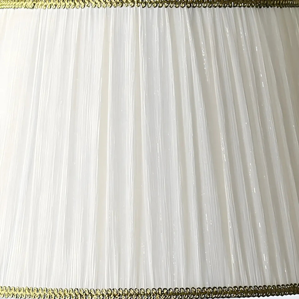 Plug-In Elegant Ceramic LED Table Lamp with Fabric Shade