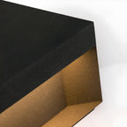 Black Square Solar Warm Light Outdoor Post Lights