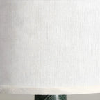 Exquisite Green Ceramic Fabric LED Table Lamp for Bedside