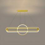 Adjustable Modern Iron Linear Pendant Light