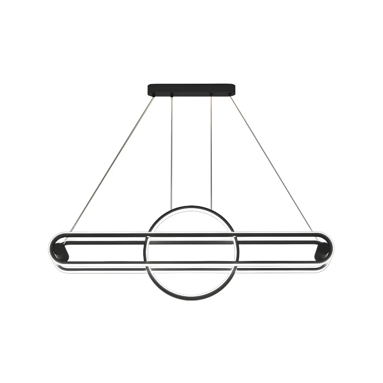 Adjustable Modern Iron Linear Pendant Light