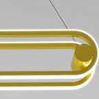 Adjustable Modern Iron Linear Pendant Light