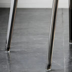 Amber Acrylic Armless Low Back Dining Chair