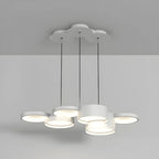 8-Light Modern White LED Island Pendant Light for Kitchen