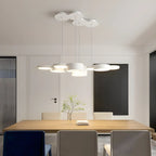 8-Light Modern White LED Island Pendant Light for Kitchen