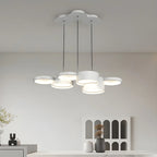 8-Light Modern White LED Island Pendant Light for Kitchen