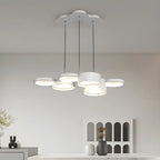 8-Light Modern White LED Island Pendant Light for Kitchen