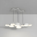 8-Light Modern White LED Island Pendant Light for Kitchen