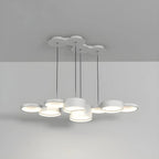 8-Light Modern White LED Island Pendant Light for Kitchen