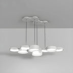 8-Light Modern White LED Island Pendant Light for Kitchen