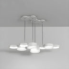 8-Light Modern White LED Island Pendant Light for Kitchen