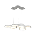 8-Light Modern White LED Island Pendant Light for Kitchen