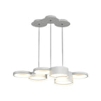 8-Light Modern White LED Island Pendant Light for Kitchen