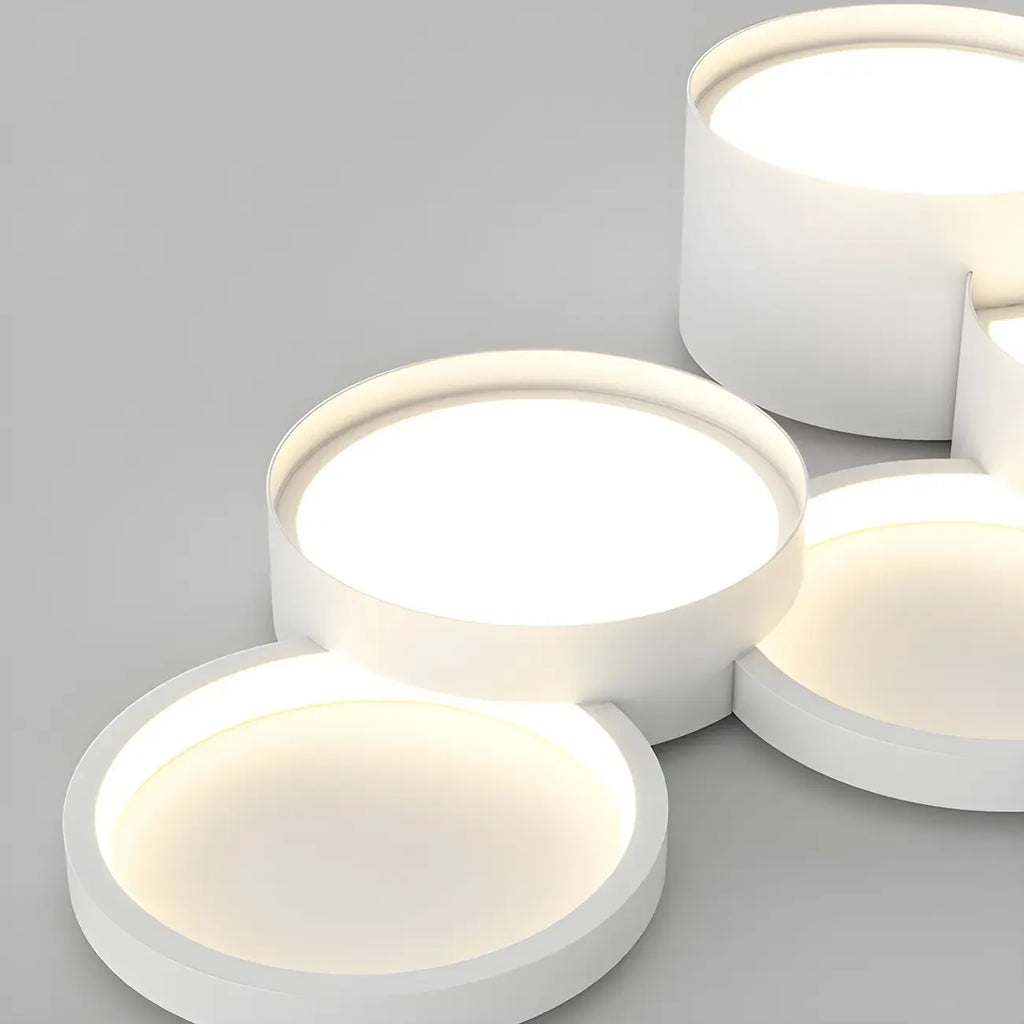 8-Light Modern White LED Island Pendant Light for Kitchen