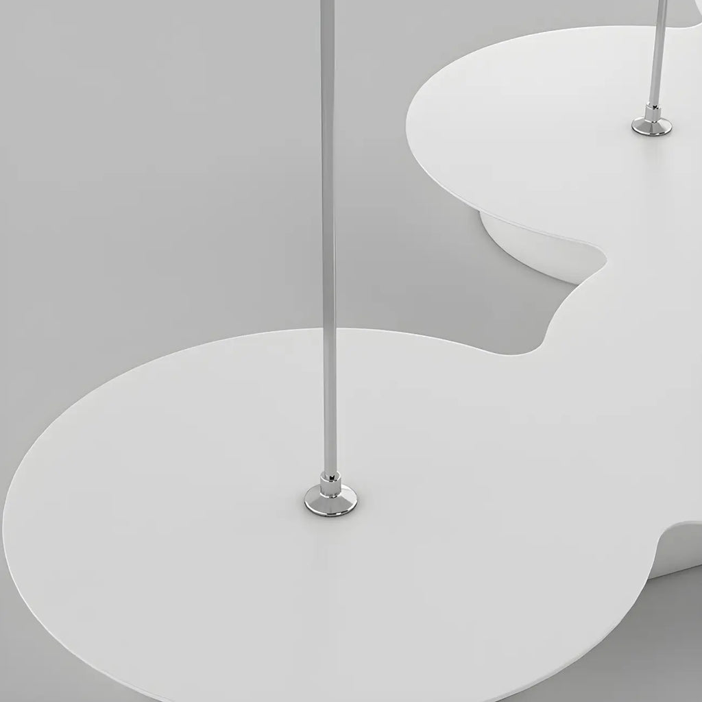 8-Light Modern White LED Island Pendant Light for Kitchen