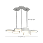 8-Light Modern White LED Island Pendant Light for Kitchen