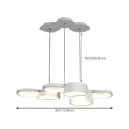 8-Light Modern White LED Island Pendant Light for Kitchen