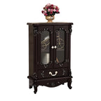 Classic White Wood Storage Display Cabinet with Drawer