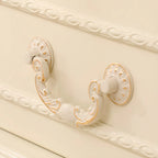 Classic White Wood Storage Display Cabinet with Drawer