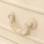 Classic White Wood Storage Display Cabinet with Drawer