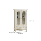 Classic White Wood Storage Display Cabinet with Drawer