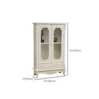 Classic White Wood Storage Display Cabinet with Drawer