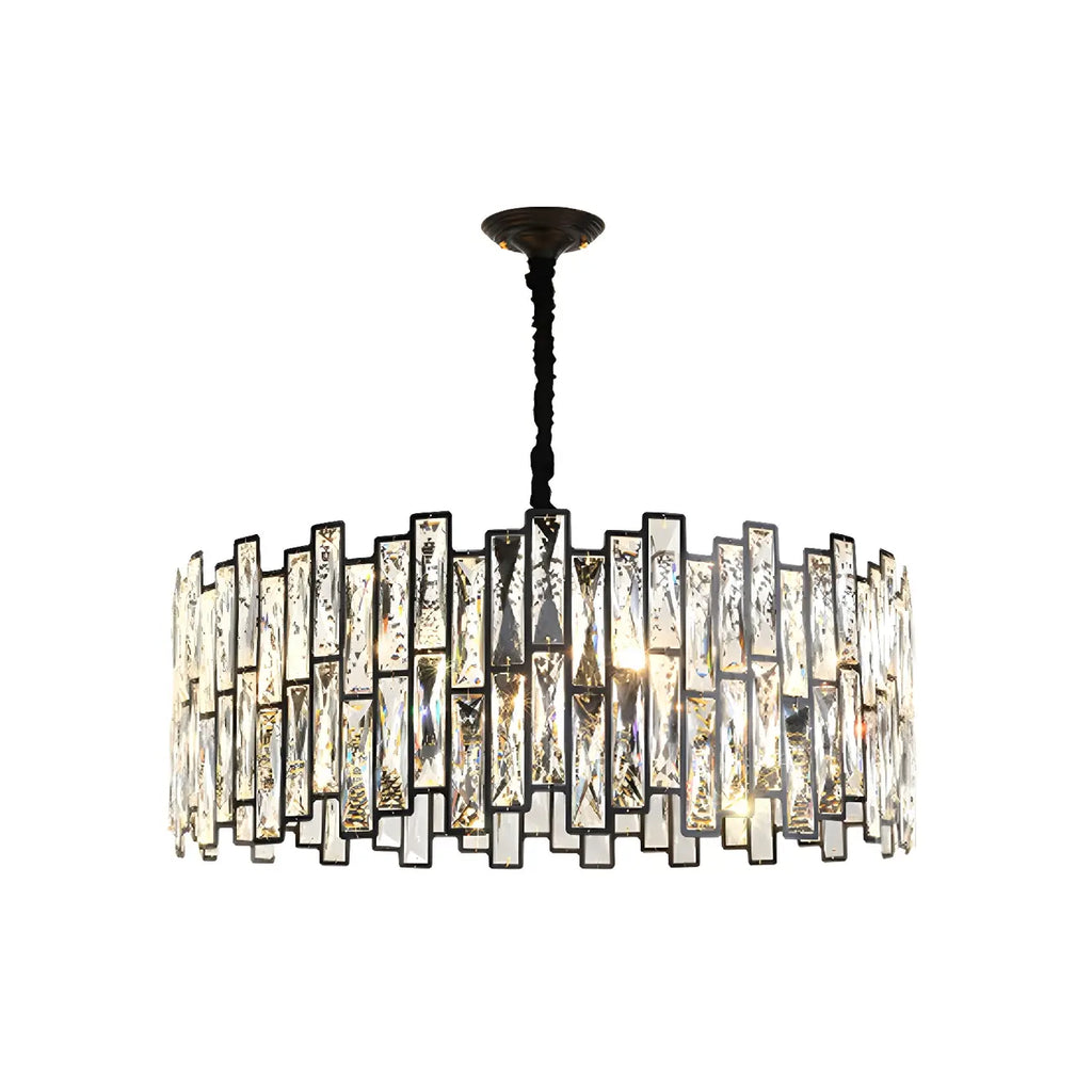 Contemporary Oval Crystal Kitchen Pendant Light