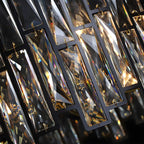 Contemporary Oval Crystal Kitchen Pendant Light