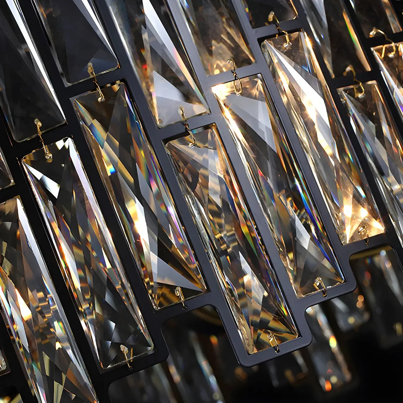 Contemporary Oval Crystal Kitchen Pendant Light